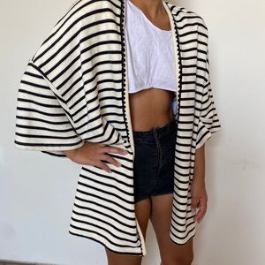 Anthropologie striped kimono